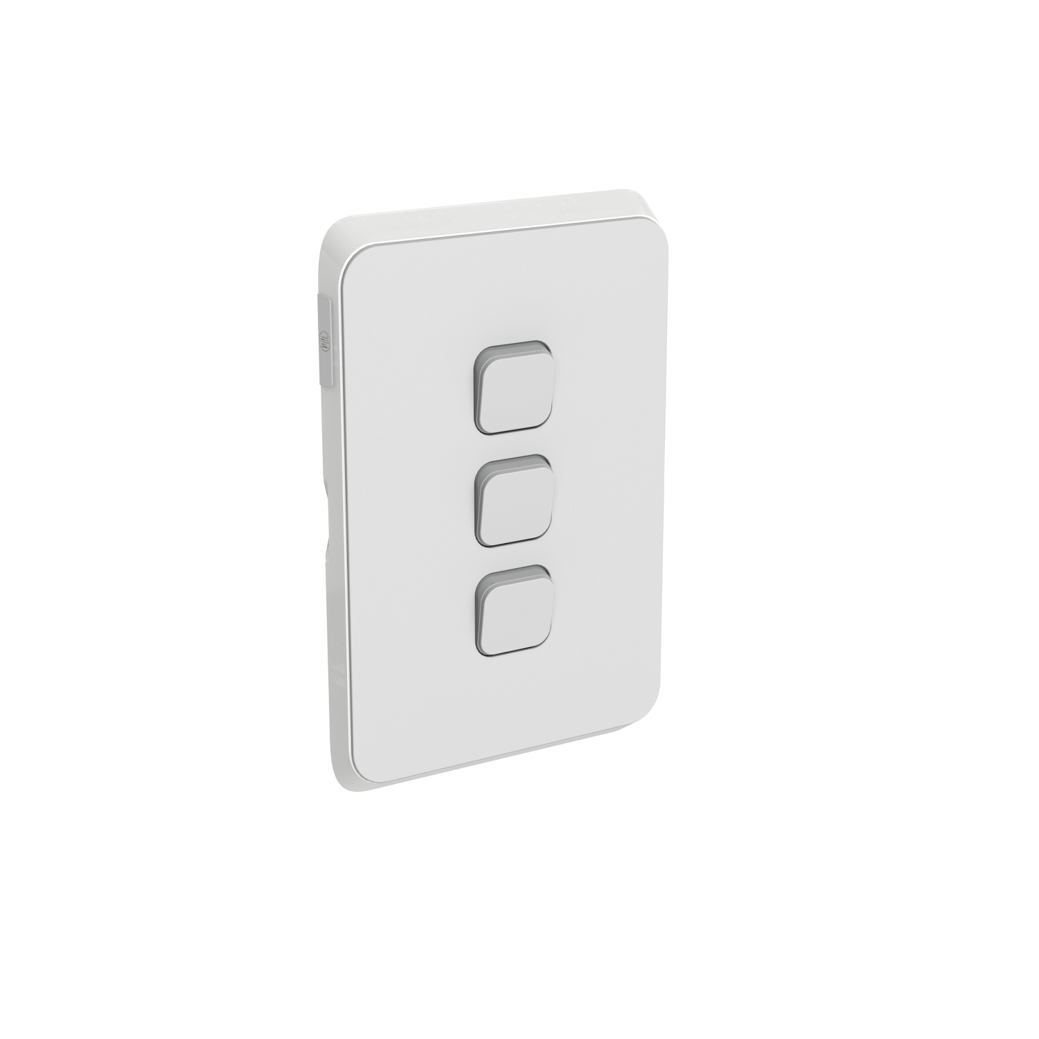 PDL383C-CY - PDL Iconic Cover Plate Switch 3Gang - Cool Grey